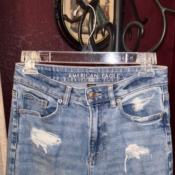 American Eagle Outfitters Light Blue High Rise Jeans~Sz 2 - Picture 4 of 6
